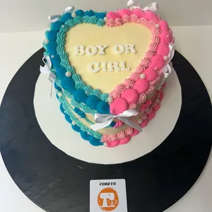Picture of a gender reveal cake